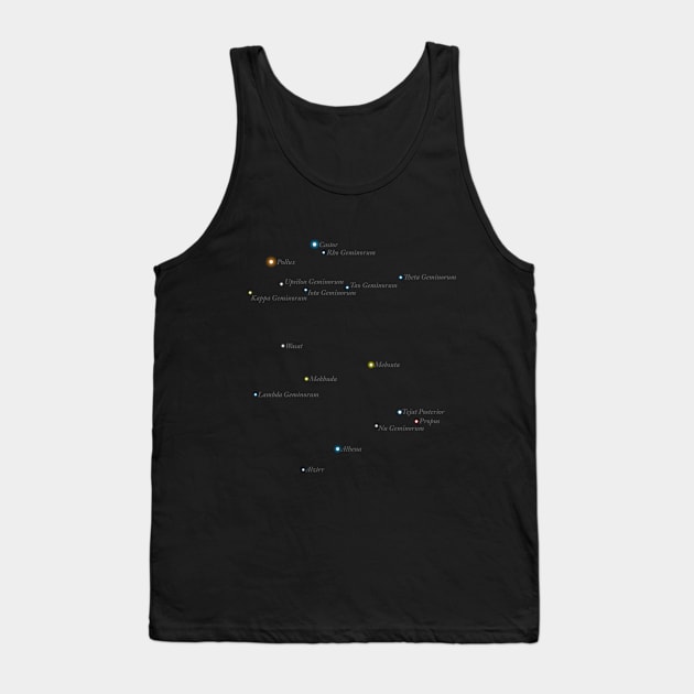 Constellation Gemini Tank Top by GloopTrekker